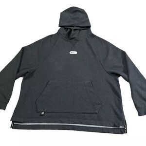 Nike Pull Over Hoodie Kids Gray Swoosh Logo Training Dri Fit Boy/Girl Unisex EUC